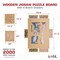 Jumbl Puzzle Board with Drawers, Lazy Susan & Cover - Rotating Wooden Jigsaw Puzzle Table
